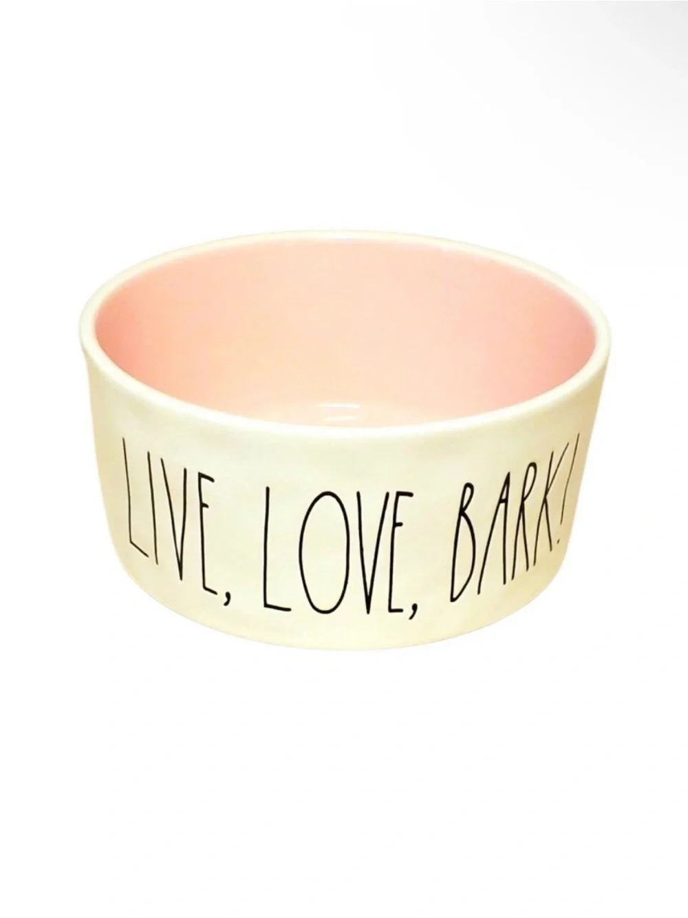 Rae Dunn Live, Love, Bark! Dog or Cat Pet Bowl